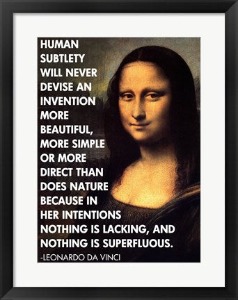 Human Subtlety -Da Vinci Quote by Quote Master