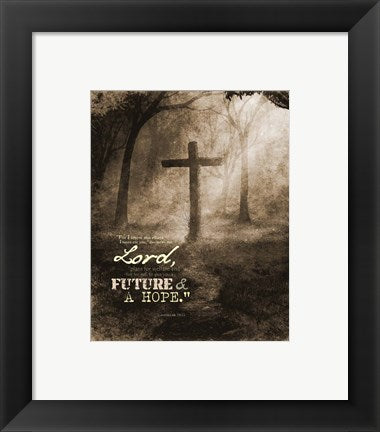 Jeremiah 29:11 For I know the Plans I have for You (Sepia Cross) by Inspire Me