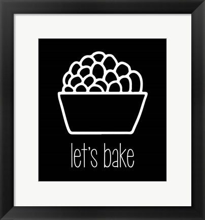 Let's Bake - Dessert II Black by Color Me Happy