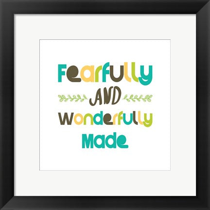 Fearfully and Wonderfully Made - Blue and Brown by Color Me Happy