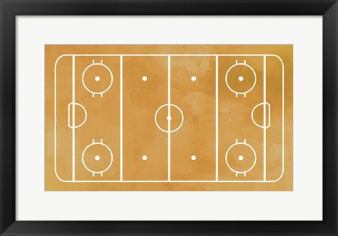 Ice Hockey Rink Yellow Paint by Sports Mania