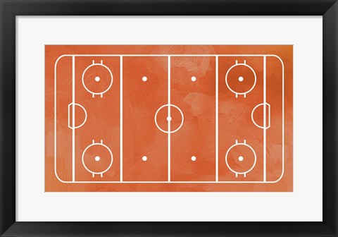 Ice Hockey Rink Orange Paint by Sports Mania