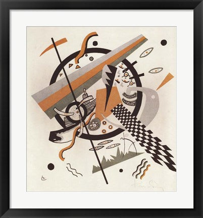 Komposition mit Schachbrettstreifen, 1922 by Wassily Kandinsky