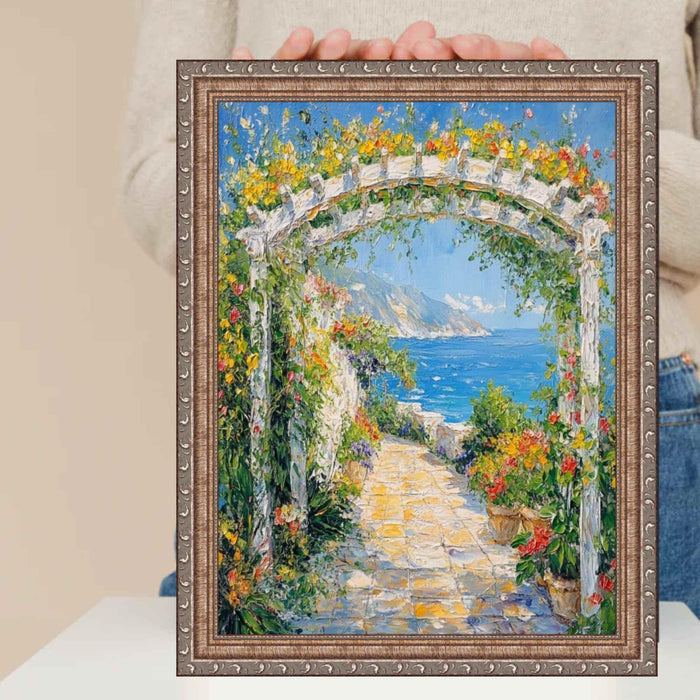 10x15 Frame Aged Antique Silver With Bead Picture Frame-D6661