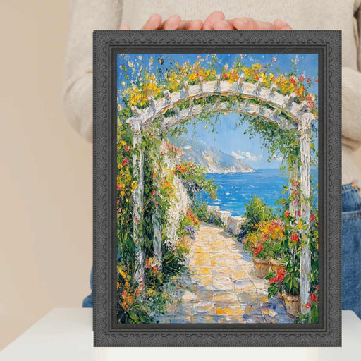 27x27 Frame Antique Black Wood Ornate Picture Frame