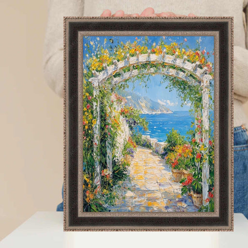 27x27 Frame Antique Silver Black Leather Picture Frame