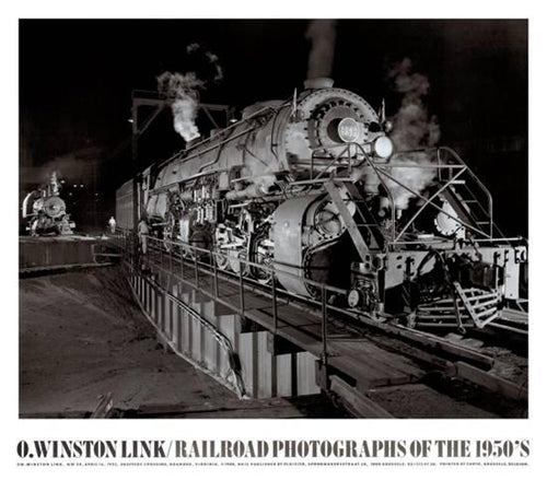 Shaffer's Crossing, April 16, 1955, Roanoke, Virginia Art Print by O. Winston Link - Vintage Train Wall Decor 27.5 x 31