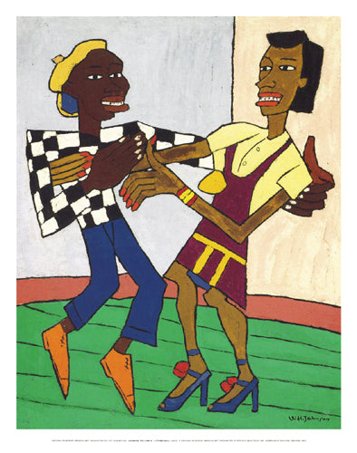 Jitterbugs by William H. Johnson Wall Art Décor 28 ¼ x 22 ¼ Art Print