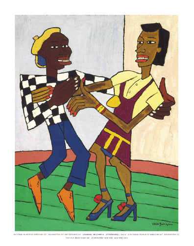 Jitterbugs Mini Art Print by William H. Johnson - African American Art Decor