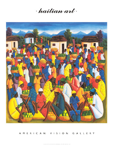 Haitian Art by Pierre Wall Art Décor 28 x 22 Art Print