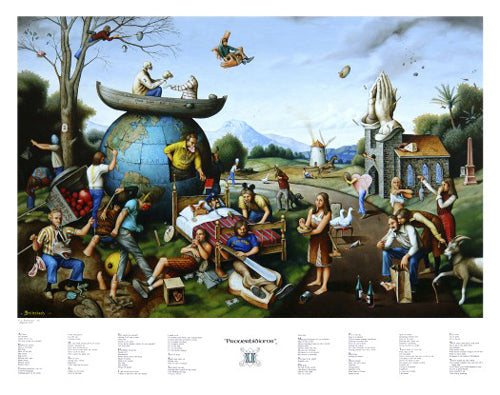 Proverbidioms II Art Print by Thomas E. Breitenbach - 22x... Wall Art Decor