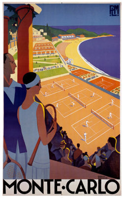 Monte-Carlo by Roger Broders Art Print - Vintage French Riviera Wall Decor