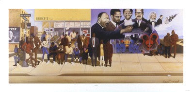 Bus Stop by Ernest Watson Wall Art Décor 18 5/8 x 39 Art Print