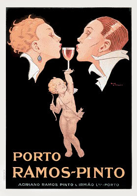Porto Ramos Art Print by Rene Vincent - Vintage Wine Wall Décor