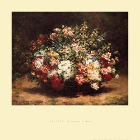 Springtime Bouquet by Georges Jeannin Wall Art Décor 24 x 24 Art Print