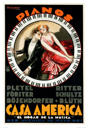 Casa America by Achille Mauzan - Vintage Art Print for Home Decor | Buy Online