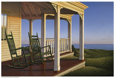 Twilight on the Veranda by Daniel Pollera Wall Art Décor 25 x 37 Art Print