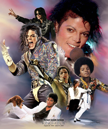 Michael Jackson: King of Pop by Wishum Gregory Wall Art Décor 11 x 8 ½ Art Print