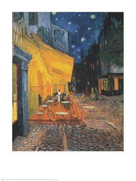 Cafe Terrace at Night by Vincent van Gogh Wall Art Décor 30 x 24 Art Print