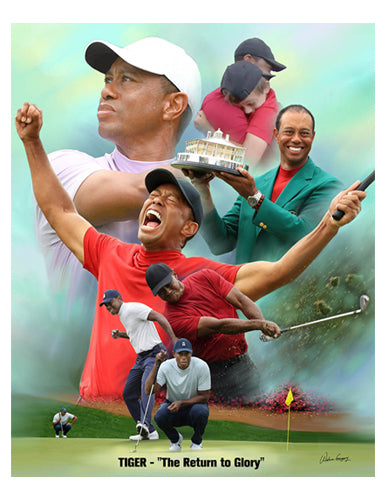 Tiger: The Return to Glory by Wishum Gregory Wall Art Décor 11 x 8 ½ Art Print