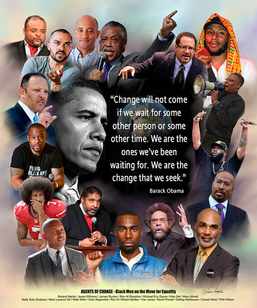 Agents of Change: Black Men on the Move for Equality by Wishum Gregory Wall Art Décor 11 x 8 ½ Art Print