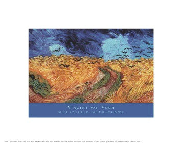 Wheatfield with Crows, 1890 by Vincent van Gogh Wall Art Décor 8 x 10 Art Print
