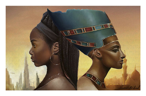 Past and Future Queens Art Print by Salaam Muhammad - Empowering Wall Decor