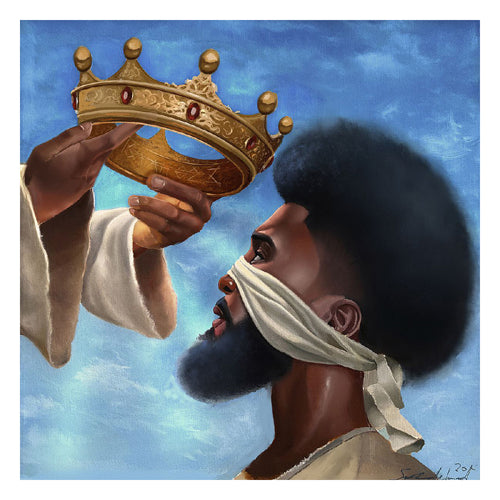 Crown Me Lord: Man by Salaam Muhammad Wall Art Décor 25 x 25 Art Print