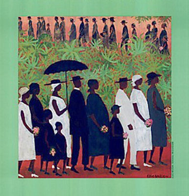 Funeral Procession by Ellis Wilson Wall Art Décor 18 3/4 x 18 Art Print