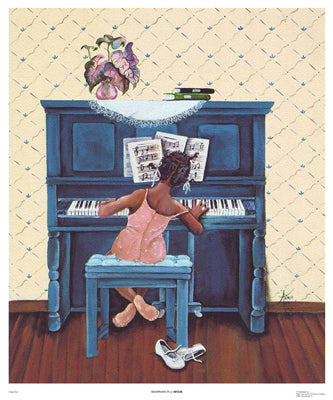 Rhapsody in A Minor by Annie Lee Wall Art Décor 24 x 20 Art Print