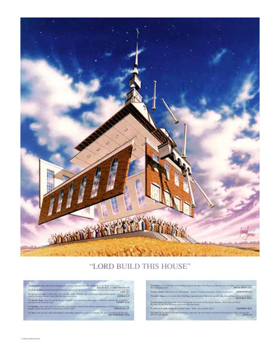 Lord Build This House by Leonard Freeman Wall Art Décor 29 1/2 x 24 Art Print