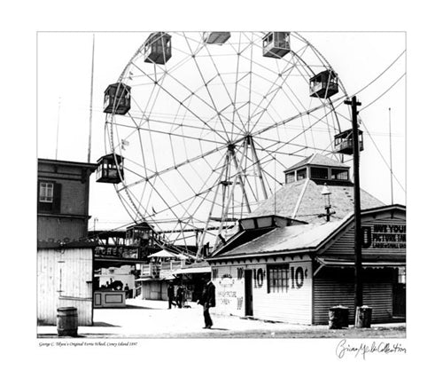 George Tilyou Ferris Wheel, Coney Island, 1897 by Merlis Collection Wall Art Décor 11 x 14 Art Print