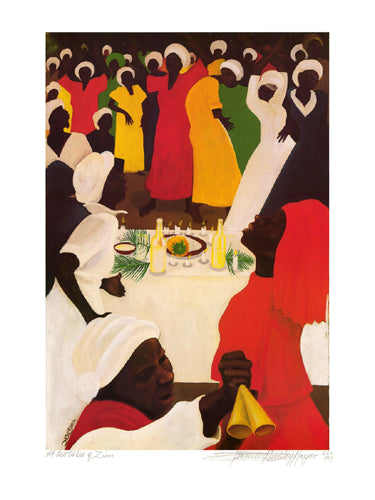 At the Table of Zion by Bernard Hoyes Wall Art Décor 24 x 18 Art Print