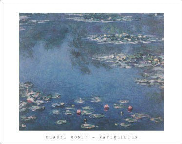 Waterlilies by Claude Monet Wall Art Décor 22 x 28 Art Print