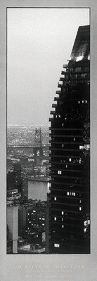 Towards 59th Street Bridge at Dusk by Jim Alinder Wall Art Décor 39 3/8 x 13 13/16 Art Print