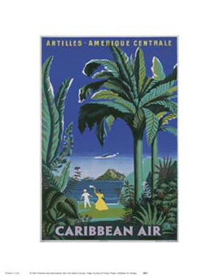 Caribbean Air by Anon Wall Art Décor 14 x 11 Art Print