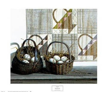Don't Put All Your Eggs in One Basket by Pauline Campanelli Wall Art Décor 27 x 31 Art Print