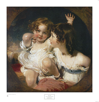 The Calmady Children, 1823 by Sir Thomas Lawrence Wall Art Décor 29 x 28 Art Print