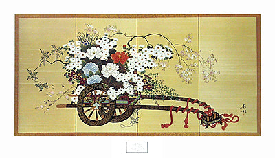 The Flower Cart by So Ryu Wall Art Décor 22 x 38 Art Print