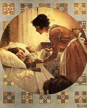Mother's Little Angel by Norman Rockwell Wall Art Décor 15 x 12 Art Print