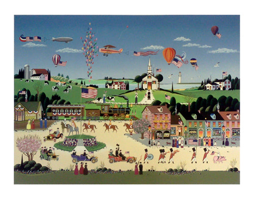 Presidents Parade by Nicky Watanabe Wall Art Décor 29 1/2 x 37 Art Print