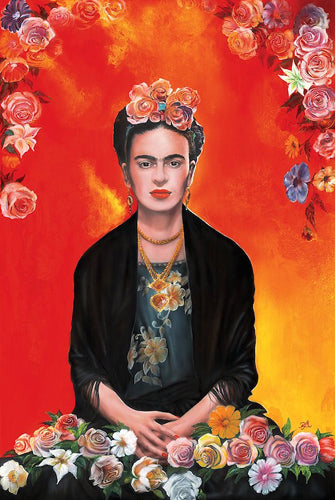 Frida Kahlo: Meditation by R. Magrini Wall Art Décor 36 x 24 Art Print