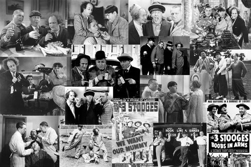 The Three Stooges: Movie Collage by Anon Wall Art Décor 24 x 36 Art Print