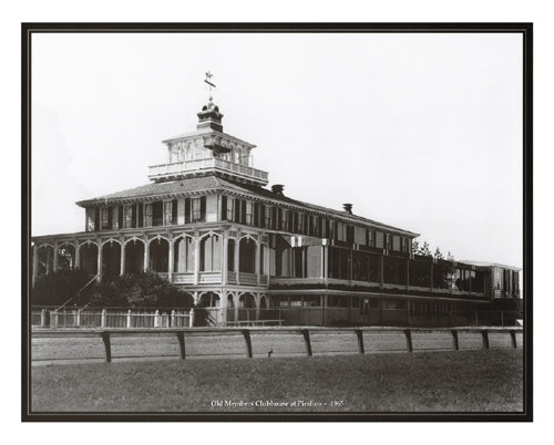 Old Members Clubhouse at Pimlico, Maryland, 1965 by Anon Wall Art Décor 16 x 20 Art Print