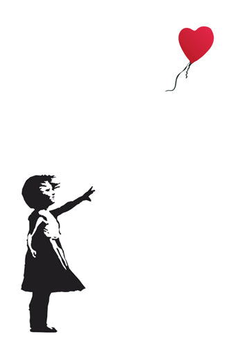 Balloon Girl by Banksy Wall Art Décor 36 x 24 Art Print