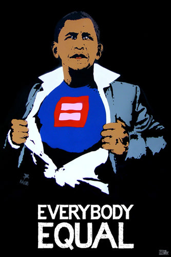 Obama: Everybody Equal by Pegasus Wall Art Décor 36 x 24 Art Print