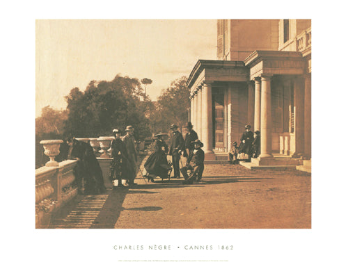Lord Brougham and Family, Cannes, 1862 by Charles Nègre Wall Art Décor 23 5/8 x 31 1/2 Art Print