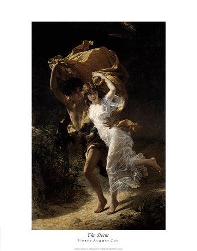 The Storm by Pierre-Auguste Cot Wall Art Décor 14 x 11 Art Print