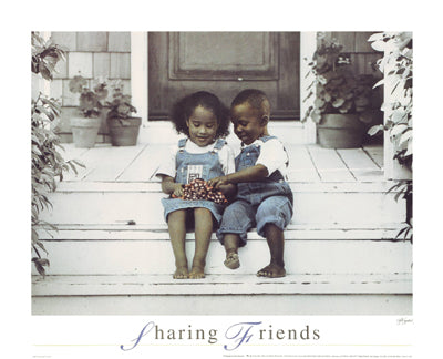 Sharing Friends by Gail Goodwin Wall Art Décor 16 x 20 Art Print