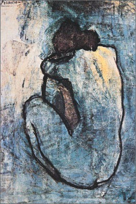 Blue Nude by Pablo Picasso Wall Art Décor 14 x 11 Art Print
